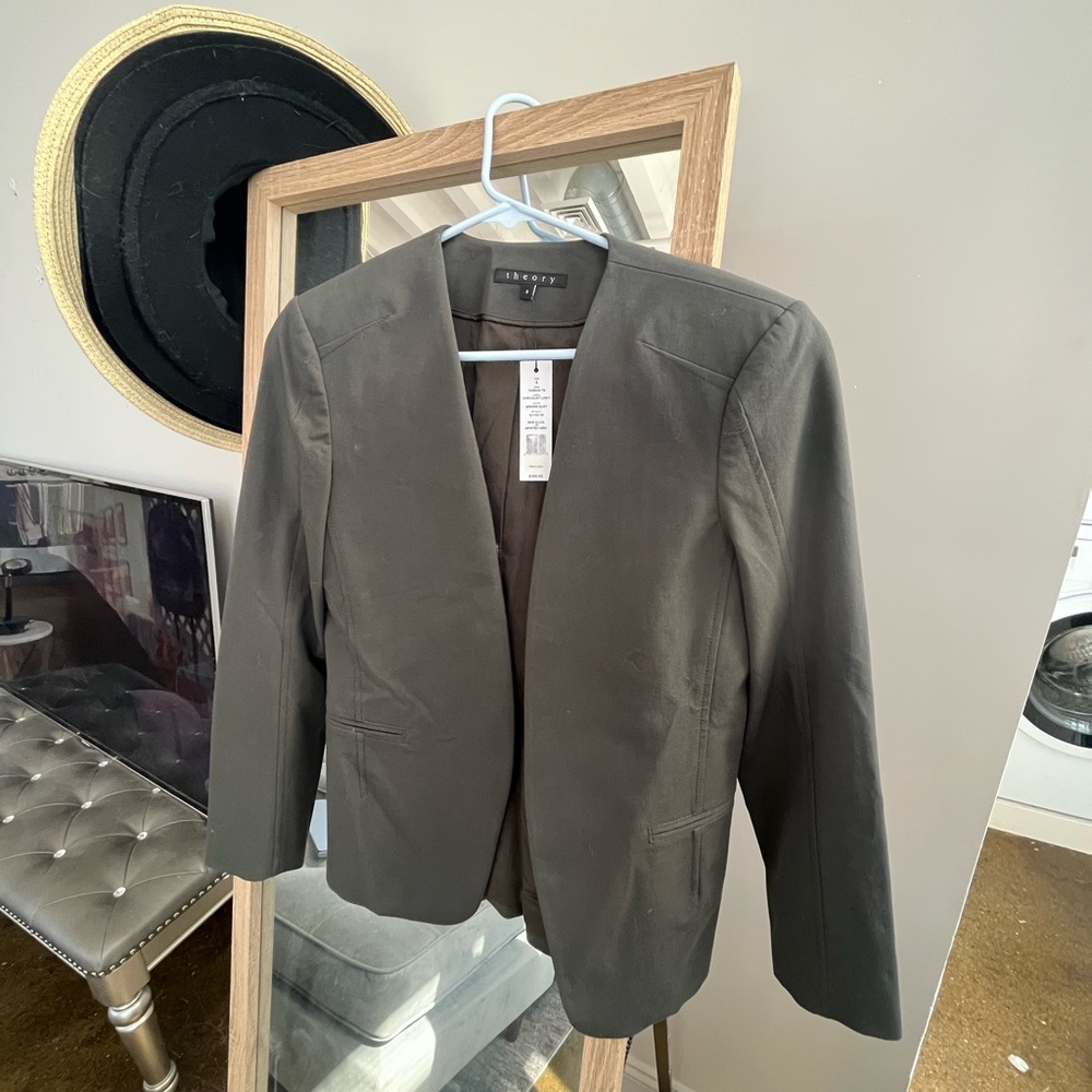 Never worn blazer! I would consider it to be an olive green color.